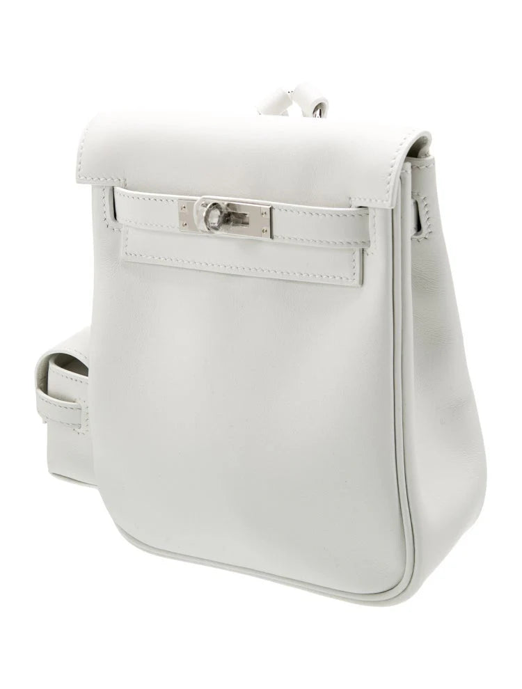 Kelly White Jump Backpack Palladium Hardware