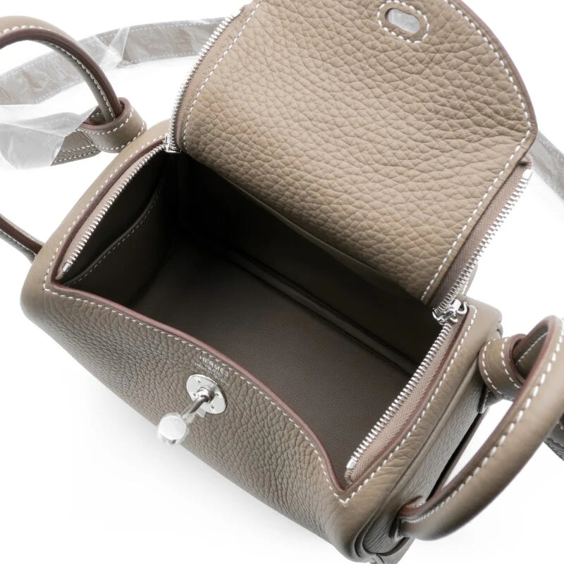 Lindy 26 Etoupe Clemence Silver Hardware