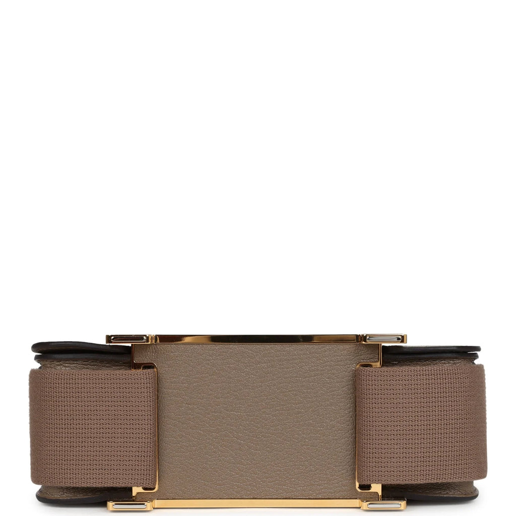 Geta Etoupe Chevre Gold Hardware