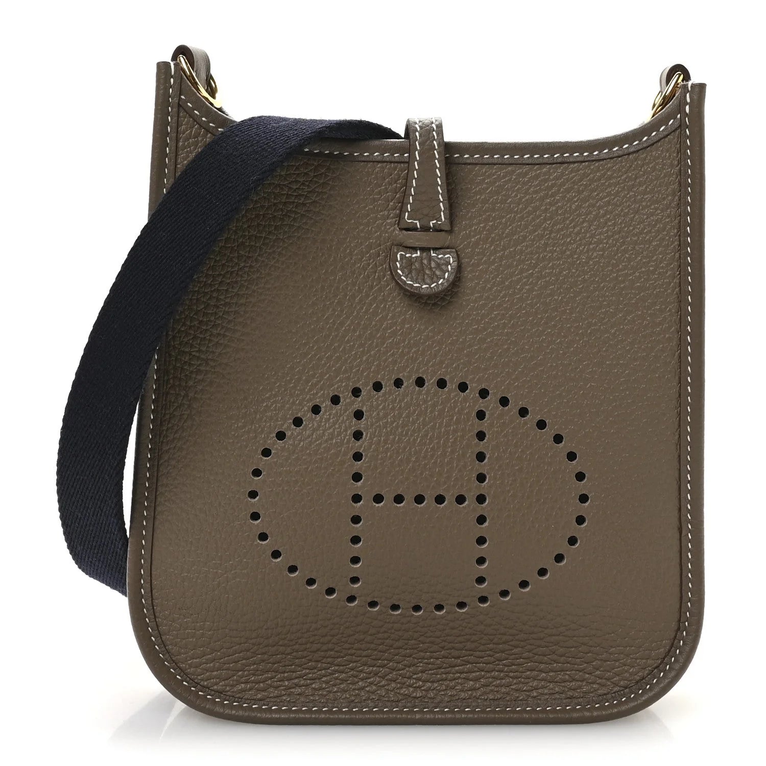 Evelyne TPM Etoupe Bleu Indigo Taurillon Clemence Amazone