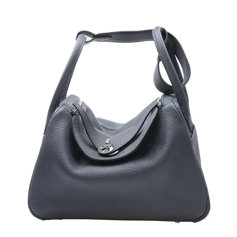 LINDY 30 Y7 Togon Leather Handbag in Storm Blue