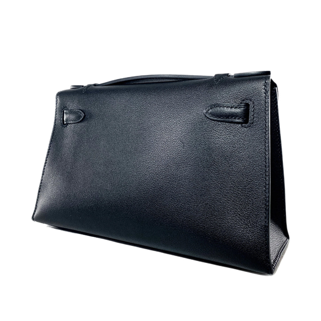 Kelly Pochette Noir Madame Gold Hardware