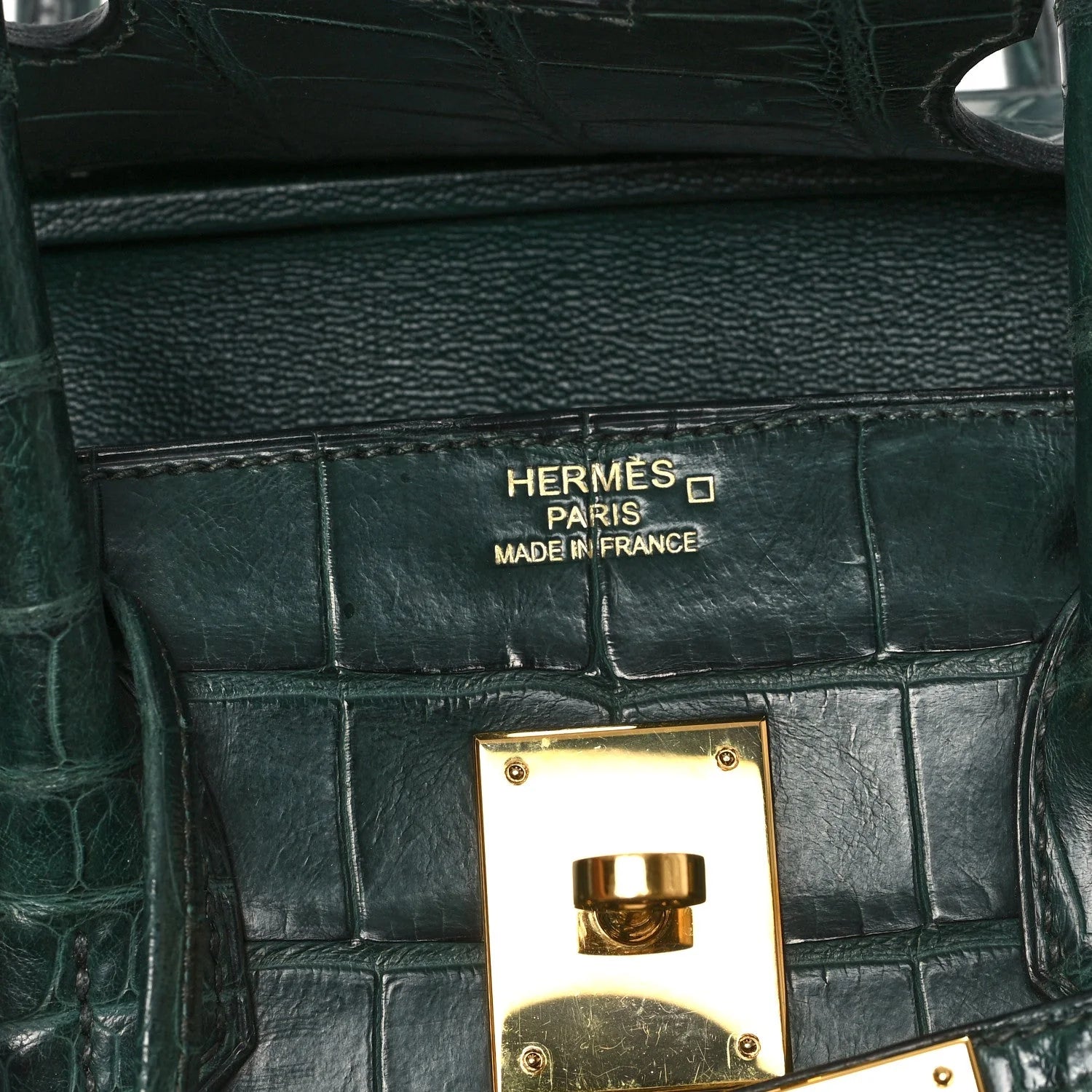 Birkin Vert Titien Matte Alligator Gold Hardware