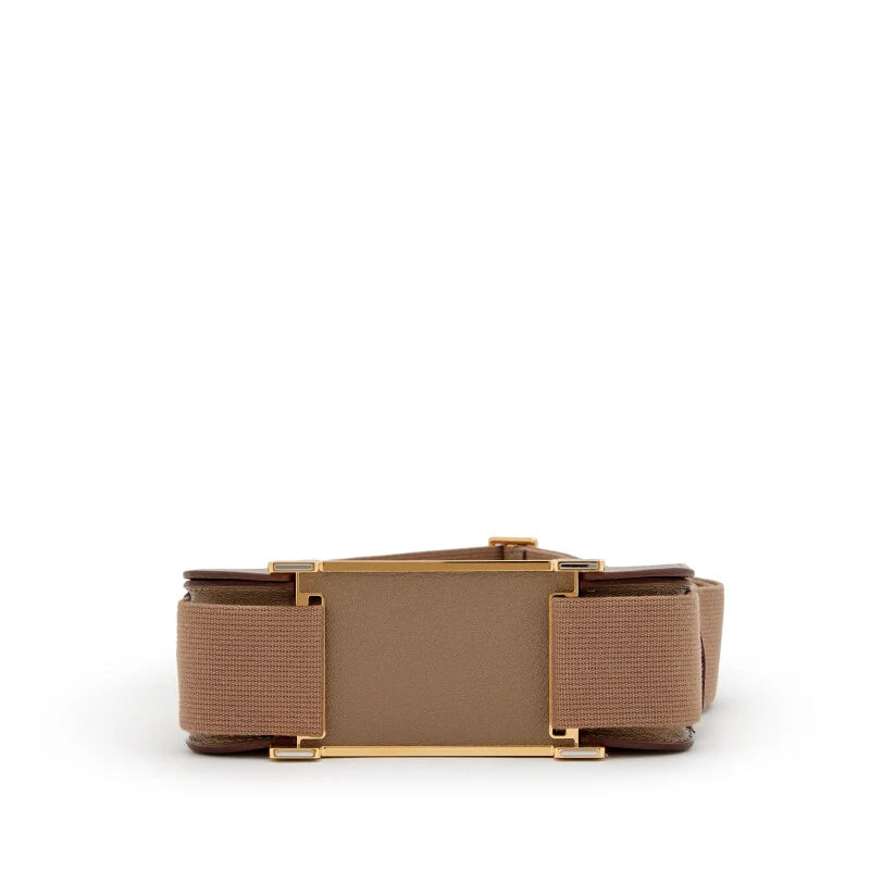 Geta Grey brown Mysore goatskin gold jewelry and hardware