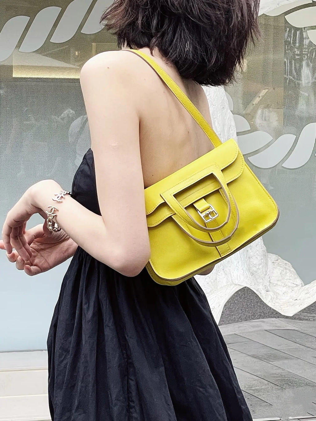 Halzan 25 Lime Clemence Palladium Hardware