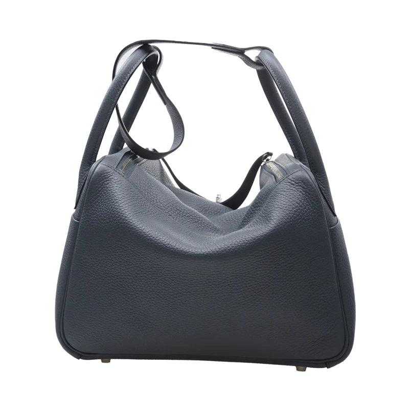 LINDY 30 Y7 Togon Leather Handbag in Storm Blue