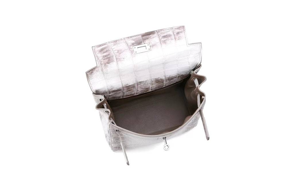 Hac a Dos PM Backpack White Himalaya NiloticusCrocodile