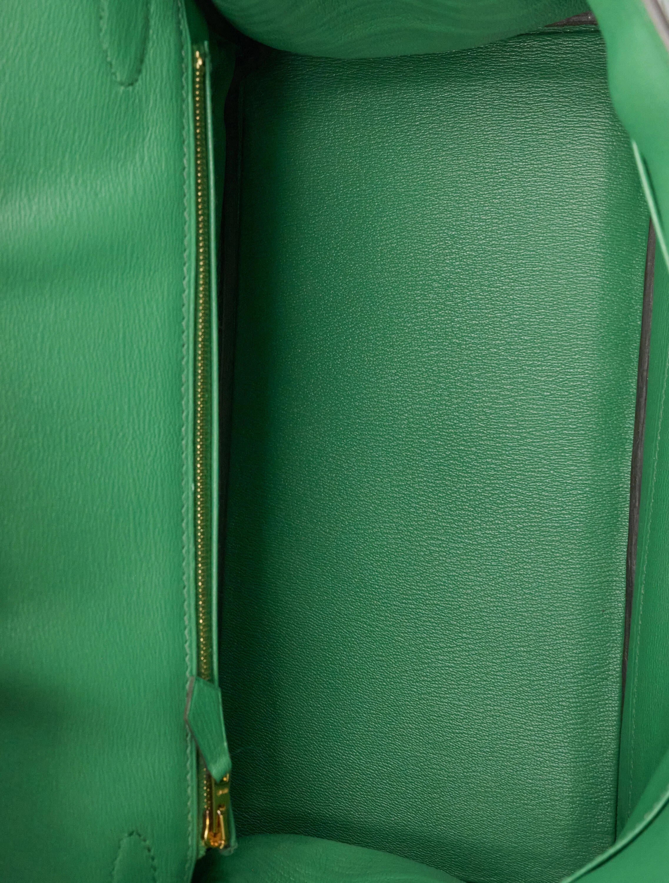 Birkin Emerald Shiny Niloticus Crocodile Gold Hardware