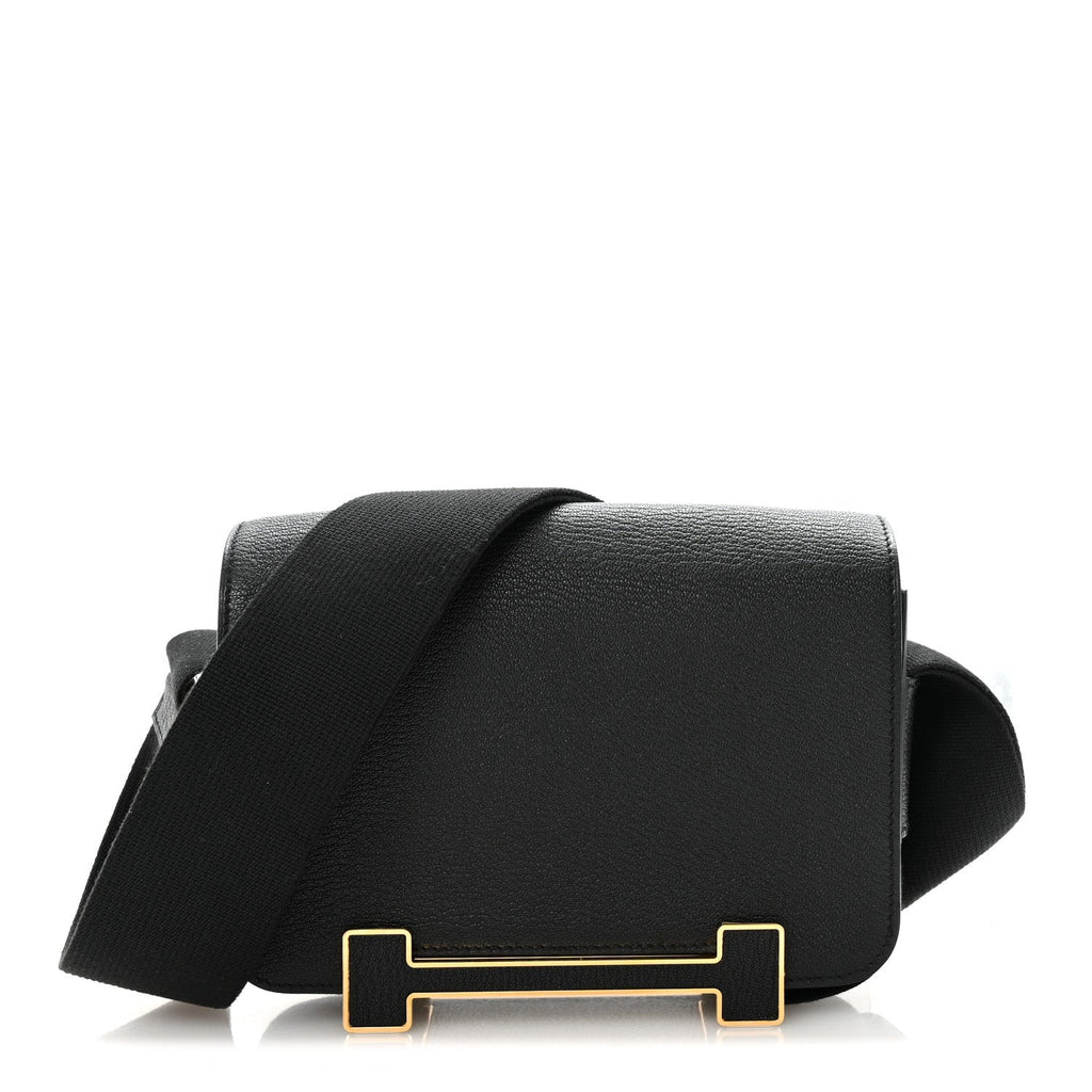 Geta Chevre Mysore Geta in Black goatskin gold jewelry and hardware