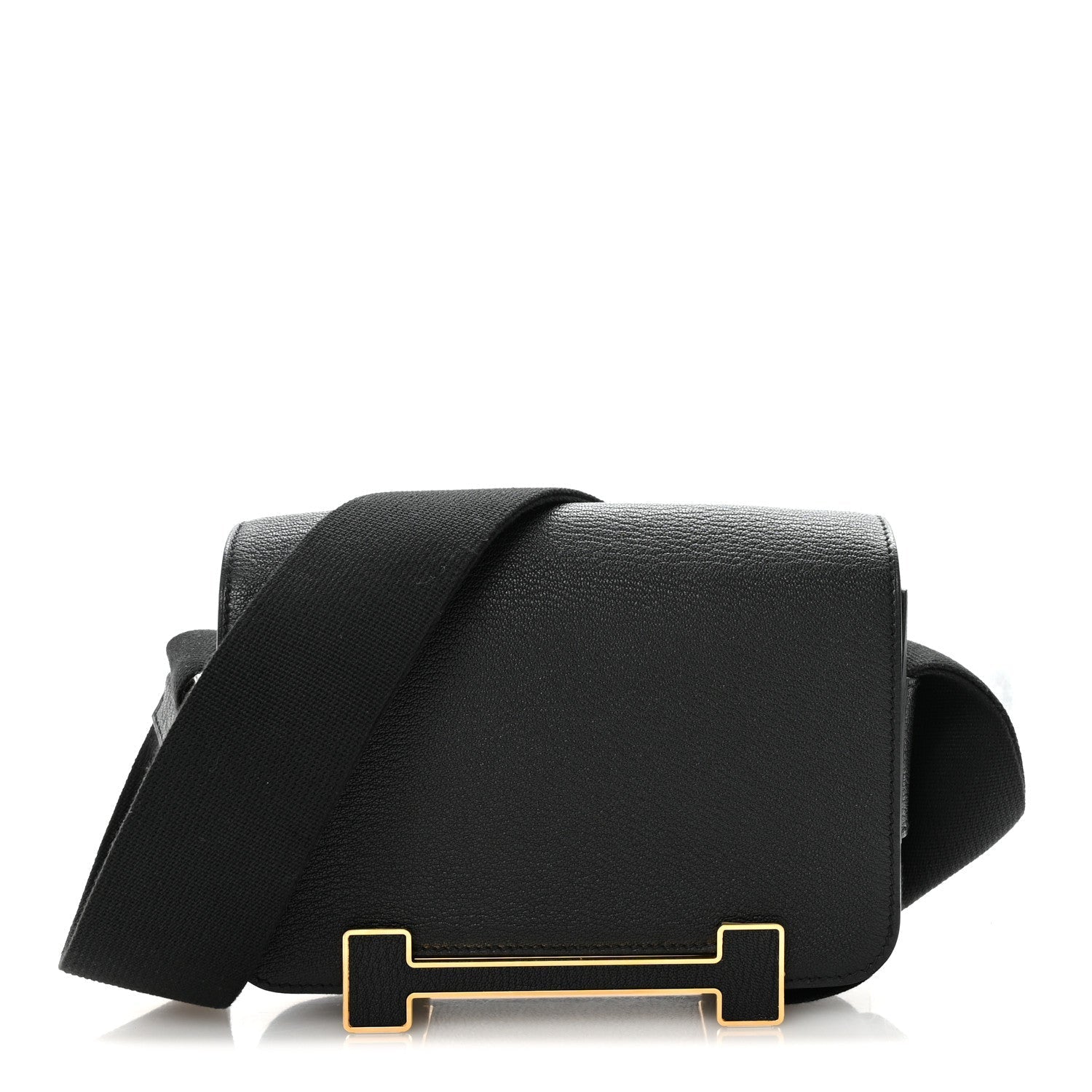 Geta Chevre Mysore Geta in Black goatskin gold jewelry and hardware