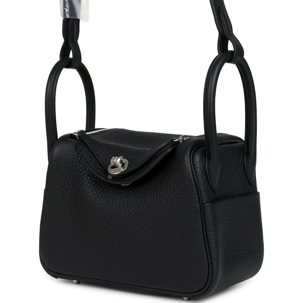 Mini Lindy II Black Clemence Palladium Hardware