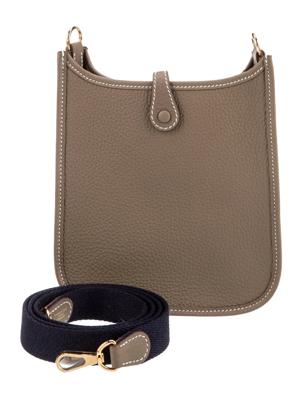 Evelyne TPM Clemence Étoupe & Bleu Indigo Clemence Leather