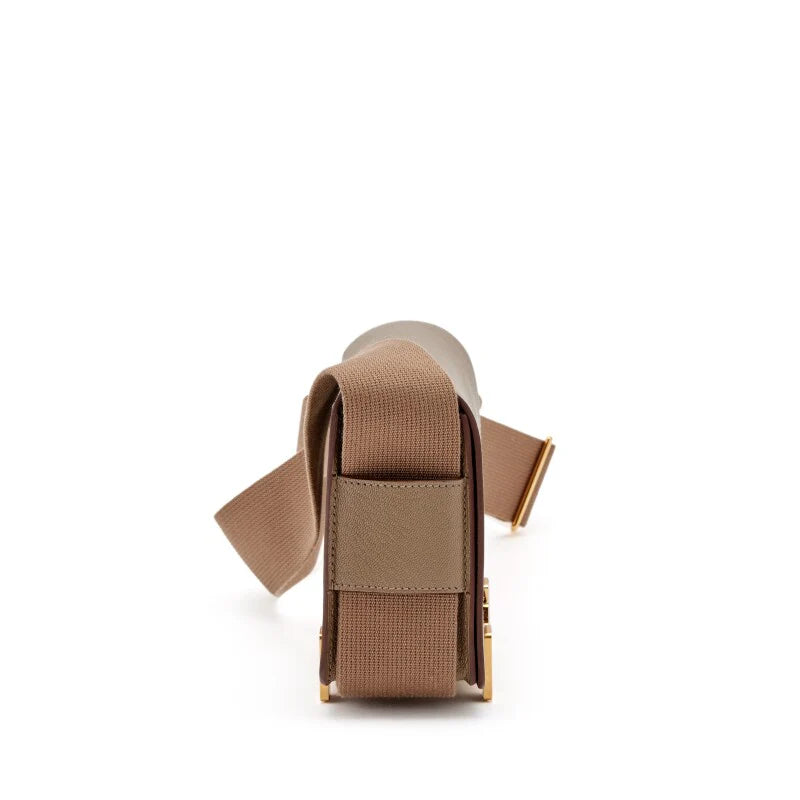 Geta Grey brown Mysore goatskin gold jewelry and hardware