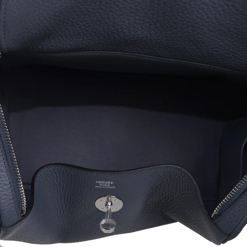LINDY 30 Y7 Togon Leather Handbag in Storm Blue