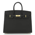 Birkin Sellier 25 Black Epsom Leather Gold Hardware