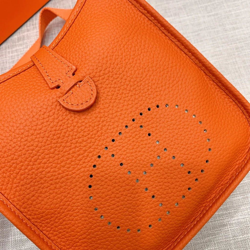 Evelyne Short Strap TPM Orange Epsom Gold Hardware
