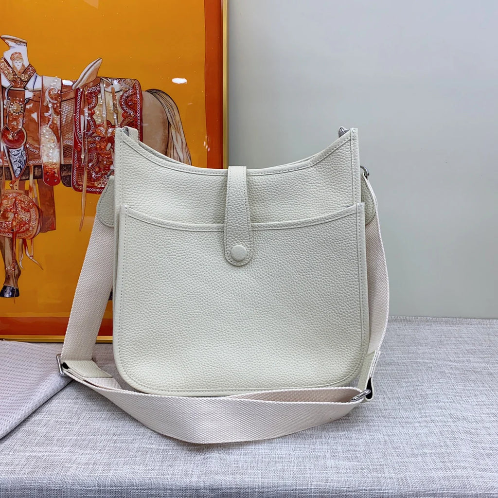 Evelyne III GM White Leather Classic Hollow