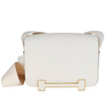 Geta 20cm White Bag Mysore goatskin gold jewelry and hardware