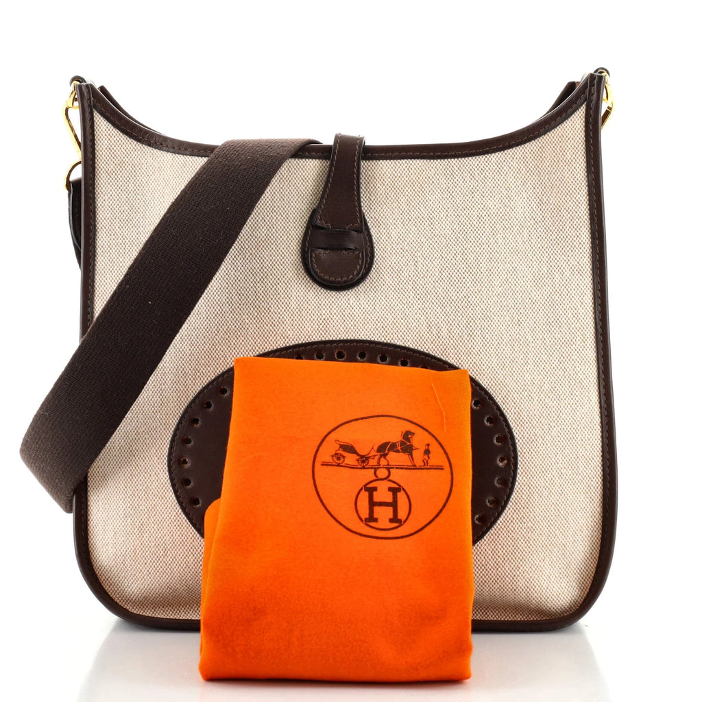 Evelyne Bag Gen I Toile and Leather PM