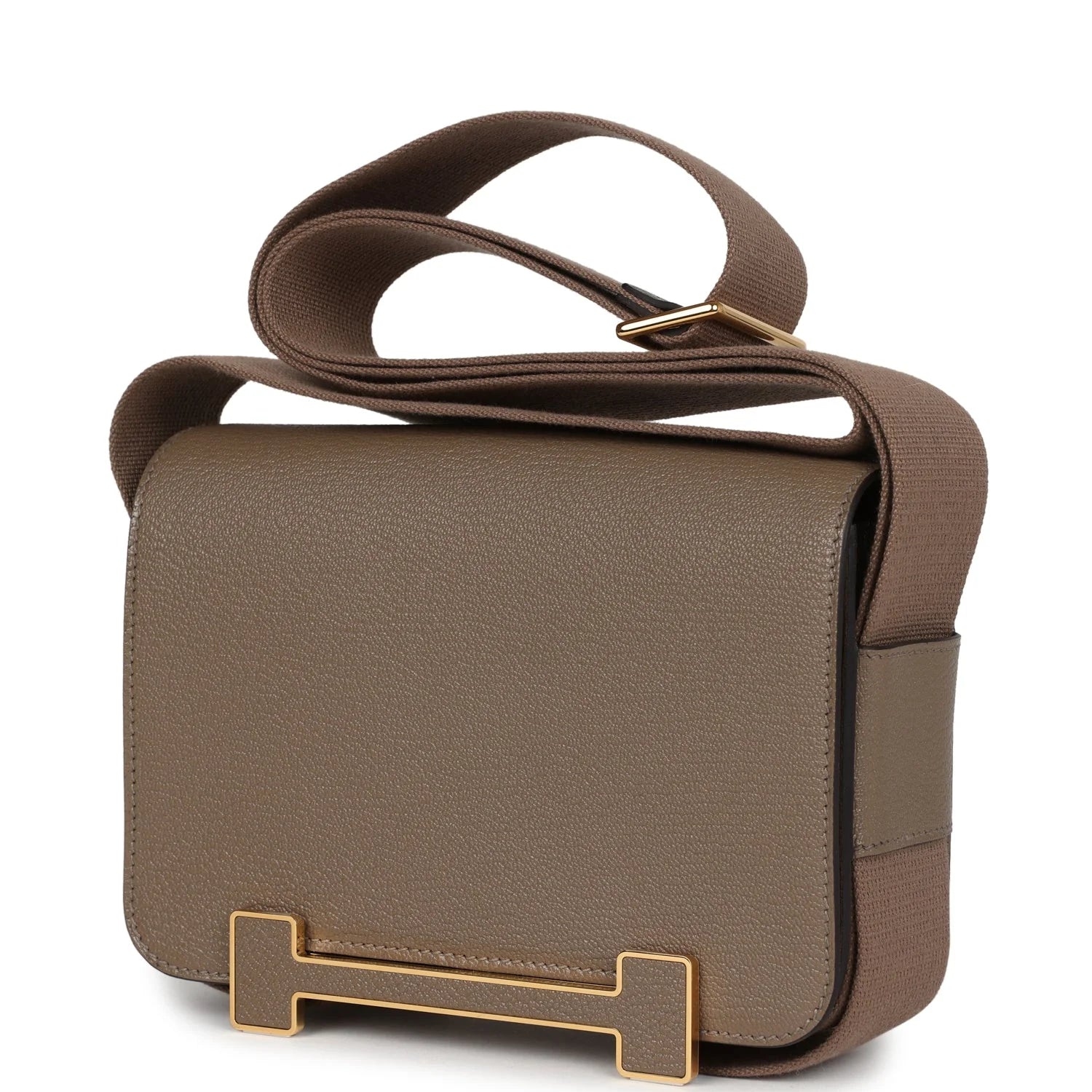 Geta Etoupe Chevre Gold Hardware