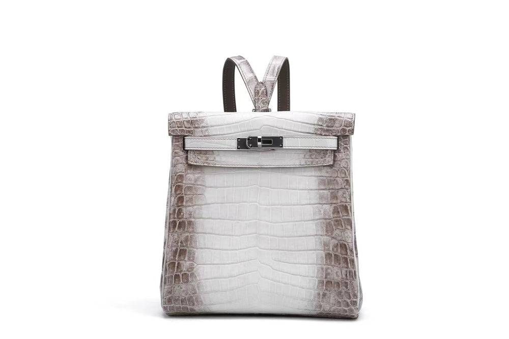 Hac a Dos PM Backpack White Himalaya NiloticusCrocodile