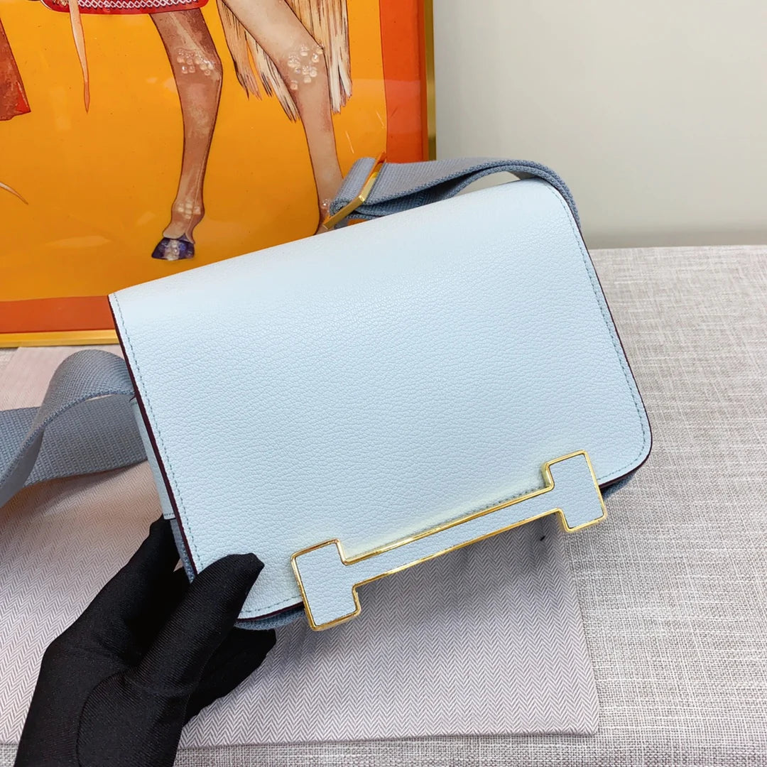Geta Chevre Mysore Verso Bleu Brume Nata Goatskin