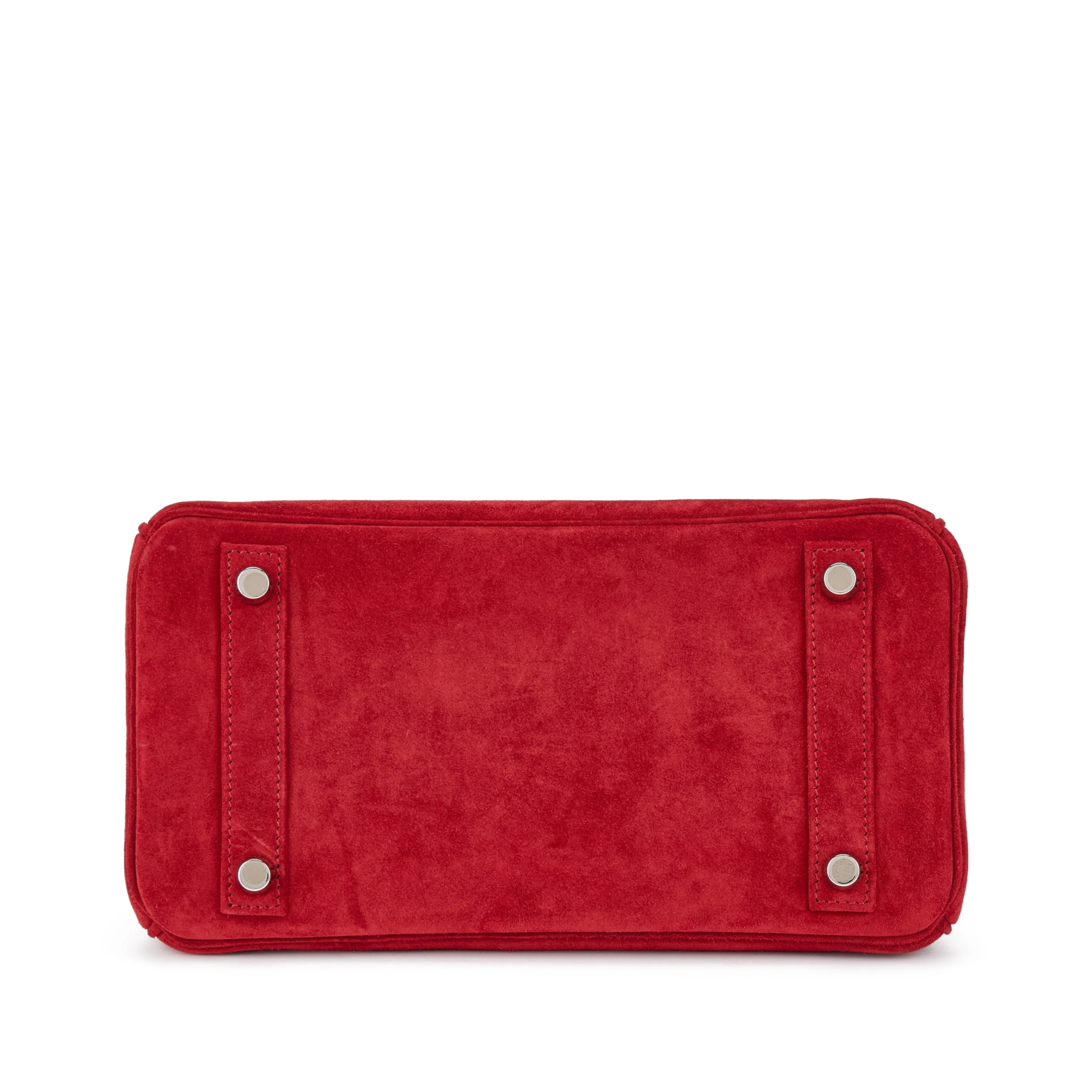 Birkin 25 Palladium Hardware Rouge Vif Doblis