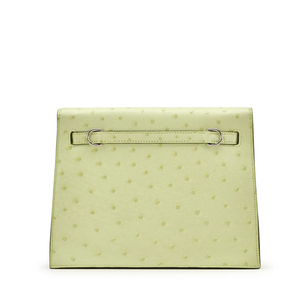 Jaune Bourgeon Ostrich Kelly Danse II Palladium Hardware