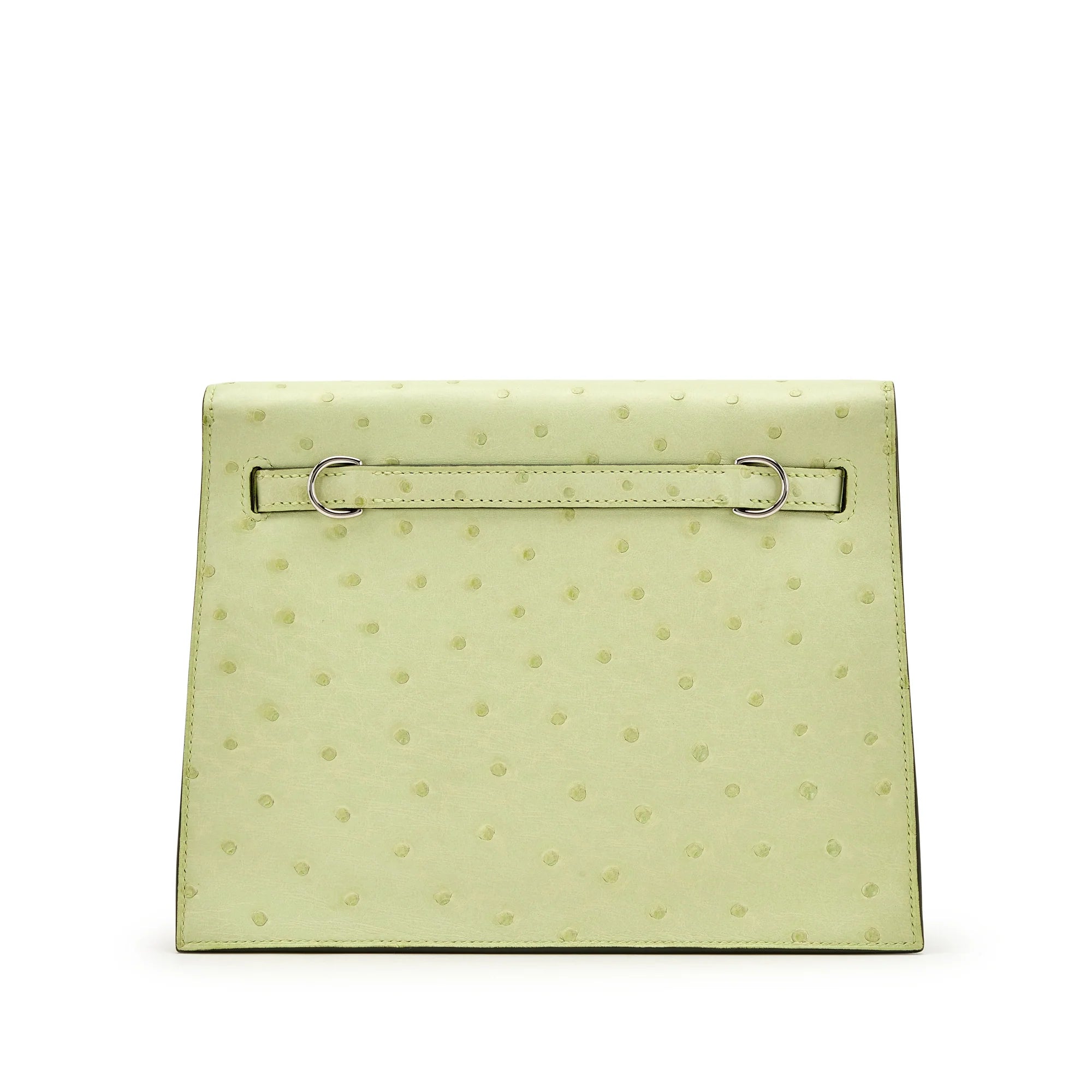 Jaune Bourgeon Ostrich Kelly Danse II Palladium Hardware