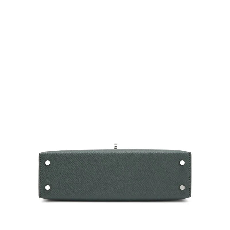 Kelly 20 II Vert Amande and Black Epsom Mini Palladium Hardware