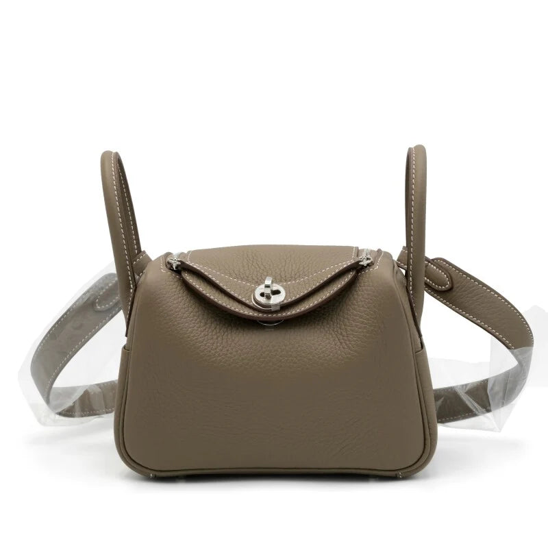 Lindy 26 Etoupe Clemence Silver Hardware