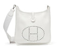 Evelyne III GM White Leather Classic Hollow