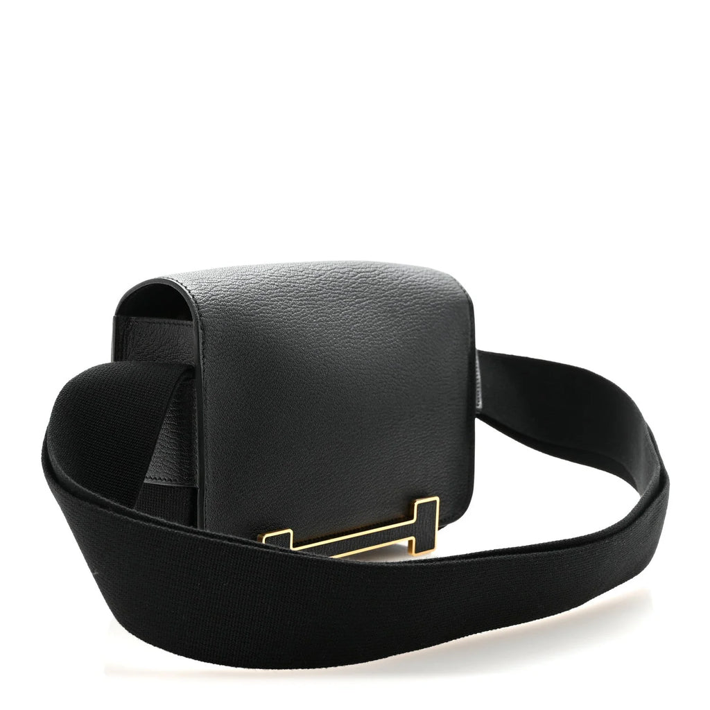 Geta Chevre Mysore Geta in Black goatskin gold jewelry and hardware