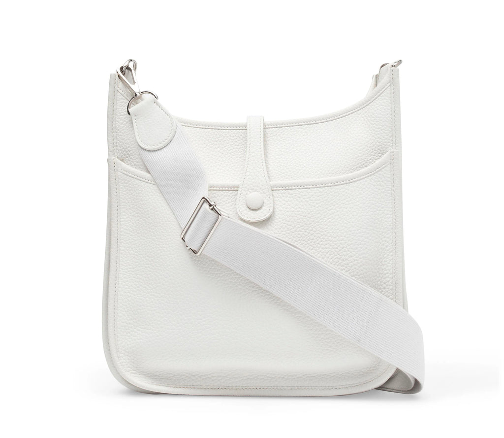 Evelyne III GM White Leather Classic Hollow